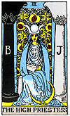 high priestess card